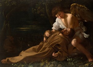 Michelangelo Merisi da Caravaggio, Saint Francis of Assisi in Ecstasy (c.1595–96, oil on canvas, 36⅜